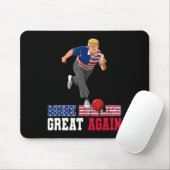Bowling Great Again - Funny Trump Bowling Accessor Mousepad (Mit Mouse)