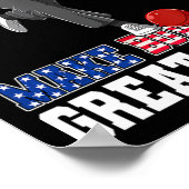 Bowling Great Again - Funny Trump Bowling Accessor Poster (Ecke)