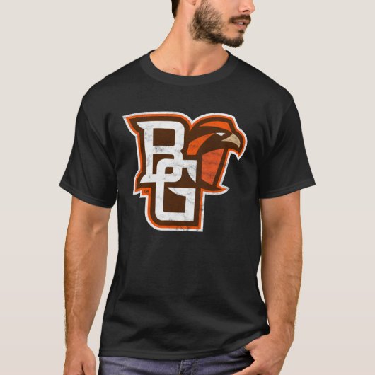 Bowling Green BGSU Falcons Distressed Primary T-Shirt (Vorderseite)
