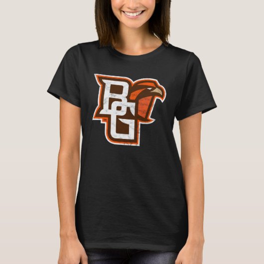 Bowling Green BGSU Falcons Distressed Primary T-Shirt (Vorderseite)