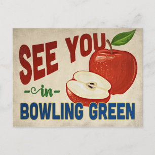 Bowling Green Kentucky Apple - Vintage Travel Postkarte
