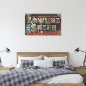 Bowling Green, Kentucky - Großbuchstaben - Szenen Leinwanddruck (Insitu (Schlafzimmer))