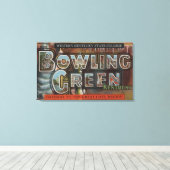 Bowling Green, Kentucky - Großbuchstaben - Szenen Leinwanddruck (Insitu (Holzboden))