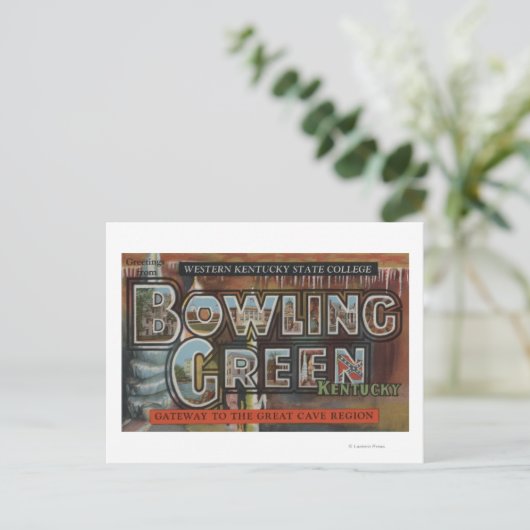 Bowling Green, Kentucky - Großbuchstaben - Szenen Postkarte (Stehend Vorderseite)