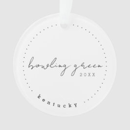 Bowling Green, Kentucky KY Travel Vereinigte Staat Ornament