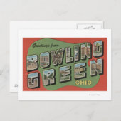 Bowling Green, Ohio - Große Buchstabenszenen Postkarte (Vorne/Hinten)