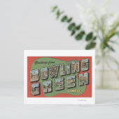 Bowling Green, Ohio - Große Buchstabenszenen Postkarte (Stehend Vorderseite)