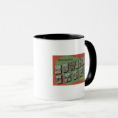 Bowling Green, Ohio - Große Buchstabenszenen Tasse (VorderseiteRechts)