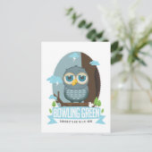 Bowling Green Owl Postkarte (Stehend Vorderseite)