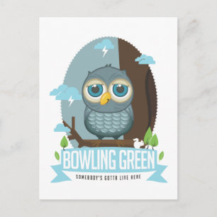 Bowling Green Owl Postkarte
