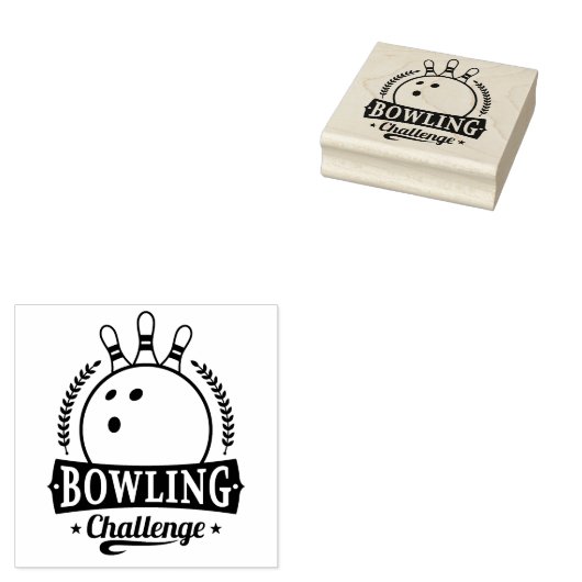 Bowling Gummistempel (Stempel)