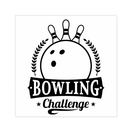 Bowling Gummistempel (Prägung)