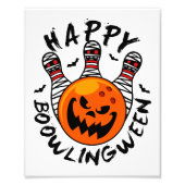 Bowling Halloween Bowler Happy Bowlingween Fotodruck (Vorne)