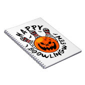 Bowling Halloween Bowler Happy Bowlingween Notizblock (Rechte Seite)