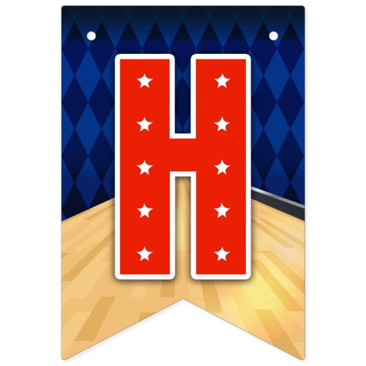 Bowling Happy Birthday Banner - Jagdfahnen (Zweite Fahne)