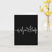 Bowling Heartbeat - Bowling Bowler Karte (Gelbe Blume)