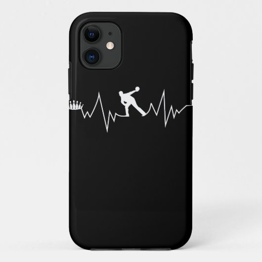 Bowling Heartbeat-Geschenk für Bowlers Case-Mate iPhone Hülle (Rückseite)