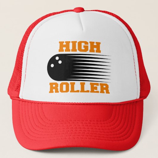 Bowling High Roller Bowler Truckerkappe (Vorderseite)