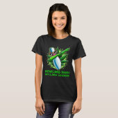 Bowling High Rolling Higher Funny Weed Bowling Dab T-Shirt (Vorne ganz)
