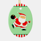 Bowling Holiday Gift Keramik Ornament (Hinten)