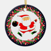 Bowling Holiday Keramik Ornament (Vorne)
