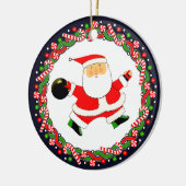 Bowling Holiday Keramik Ornament (Links)
