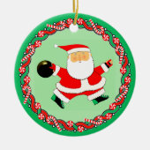Bowling Holiday Keramik Ornament (Vorne)