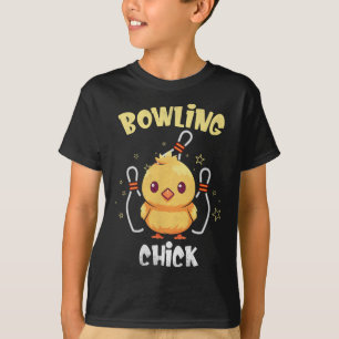 Bowling Huhn Lustiges Huhn Athlet Bowler Männer Fr T-Shirt