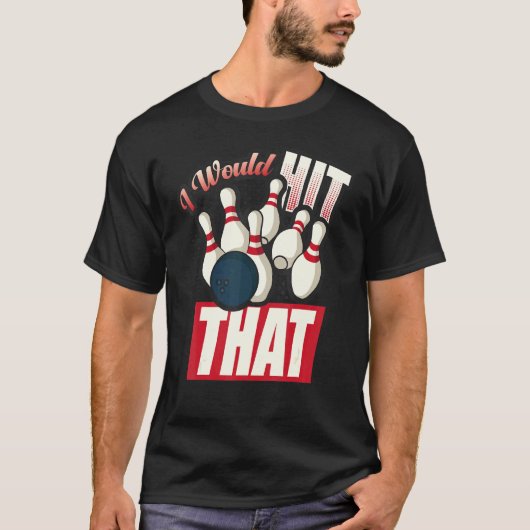 Bowling, ich hatte das 10 Button Bowling Fan getro T-Shirt (Vorderseite)