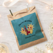 Bowling im Vintagen Stil Geschenktütchen (Ausgeschnitten)