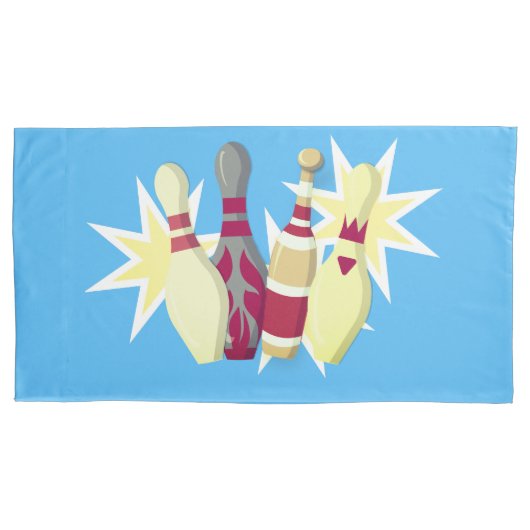 Bowling im Vintagen Stil Kissenbezug (Vorderseite)