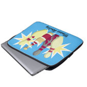 Bowling im Vintagen Stil Laptopschutzhülle (Vorne Knopf)