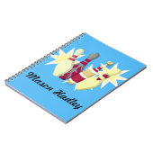 Bowling im Vintagen Stil Notizblock (Linke Seite)