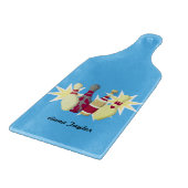 Bowling im Vintagen Stil Schneidebrett (Ecke)