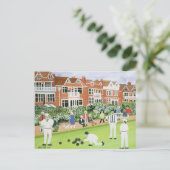 Bowling in Eastbourne Postkarte (Stehend Vorderseite)