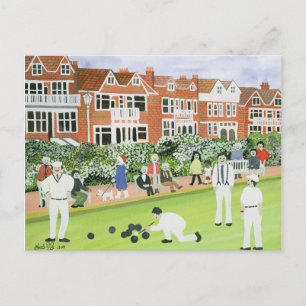 Bowling in Eastbourne Postkarte