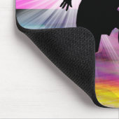 Bowling in einer Neongasse Mousepad (Ecke)