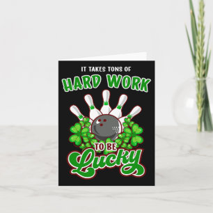 Bowling Inspirational Quote St Patricks Day Karte