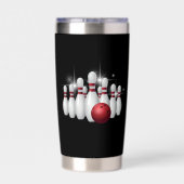 Bowling-Insulbler Thermobecher (Rückseite)