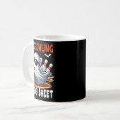 Bowling Is Boo Sheet Halloween Costume Player Team Kaffeetasse (Vorderseite Links)