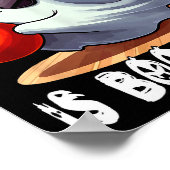 Bowling Is Boo Sheet Halloween Costume Player Team Poster (Ecke)