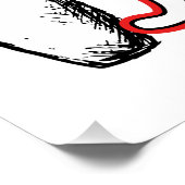 Bowling ist für Menschen mit Talent, sich zu vergn Poster (Ecke)