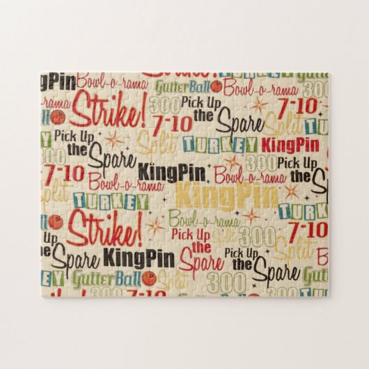 Bowling ist gleich oben in meinem Leben Puzzle (Horizontal)