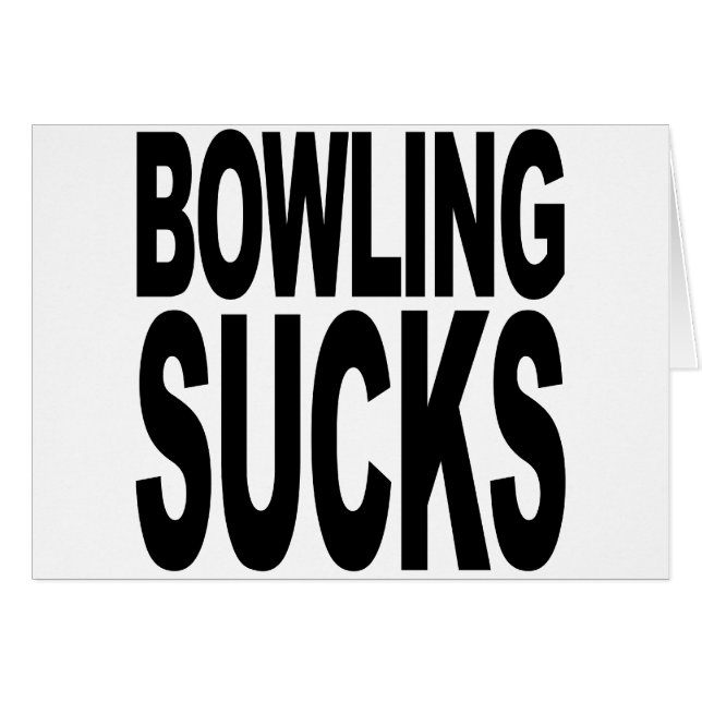 Bowling ist zum Kotzen (Vorderseite (Horizontal))