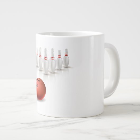 Bowling Jumbo-Tasse (Vorderseite Rechts)