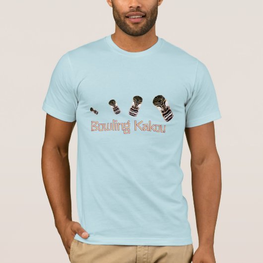 Bowling Kakou Bouncing Tiki Heads T-Shirt (Vorderseite)