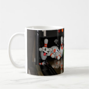 Bowling-Karrikatur Kaffeetasse