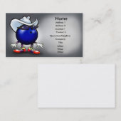 Bowling-Karte Visitenkarte (Vorne/Hinten)