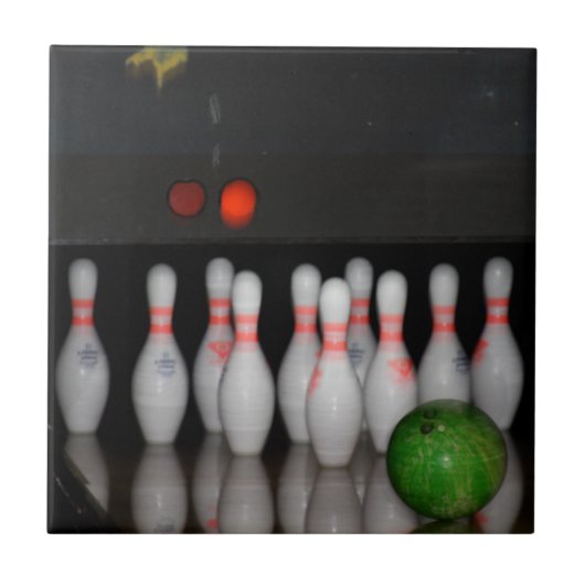 Bowling Keramik Tile Fliese (Vorderseite)