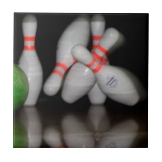 Bowling Keramik Tile Fliese (Vorderseite)